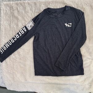 Abercrombie & Fitch Heather Gray Active Shirt